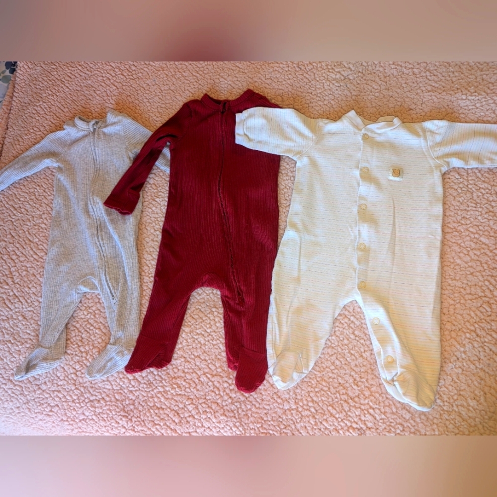 Gender Neutral 0-3 Month Footie Bundle